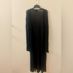 Torrid Black Mesh Knit Top